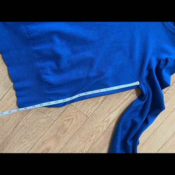 Blue sweater with rouching - Picture 5 of 6